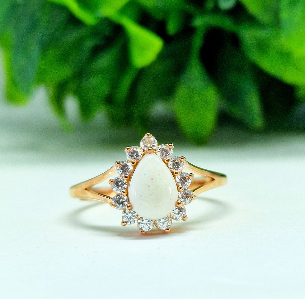 Breastmilk ring rose gold