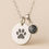 Thumbnail: paw print ashes necklace