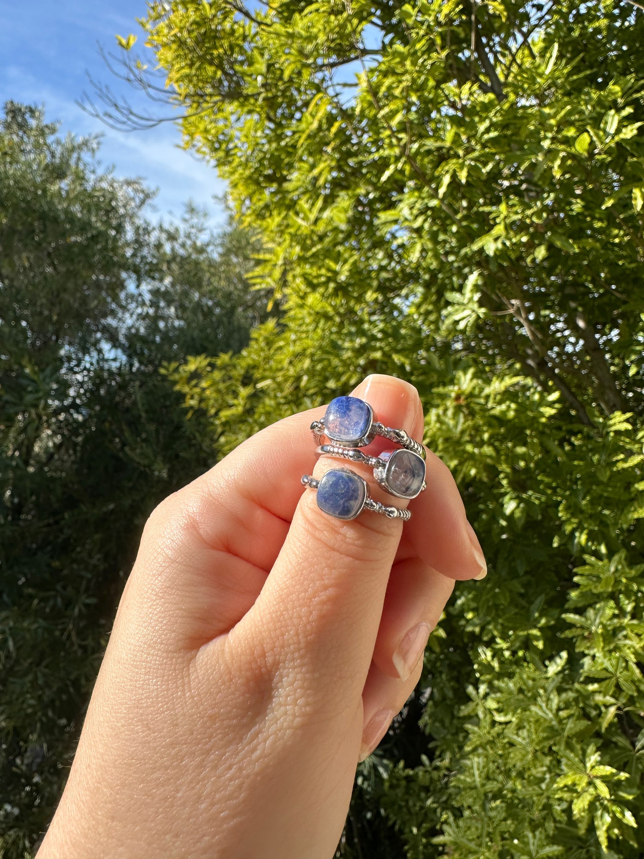 Dumortierite Adjustable Ring