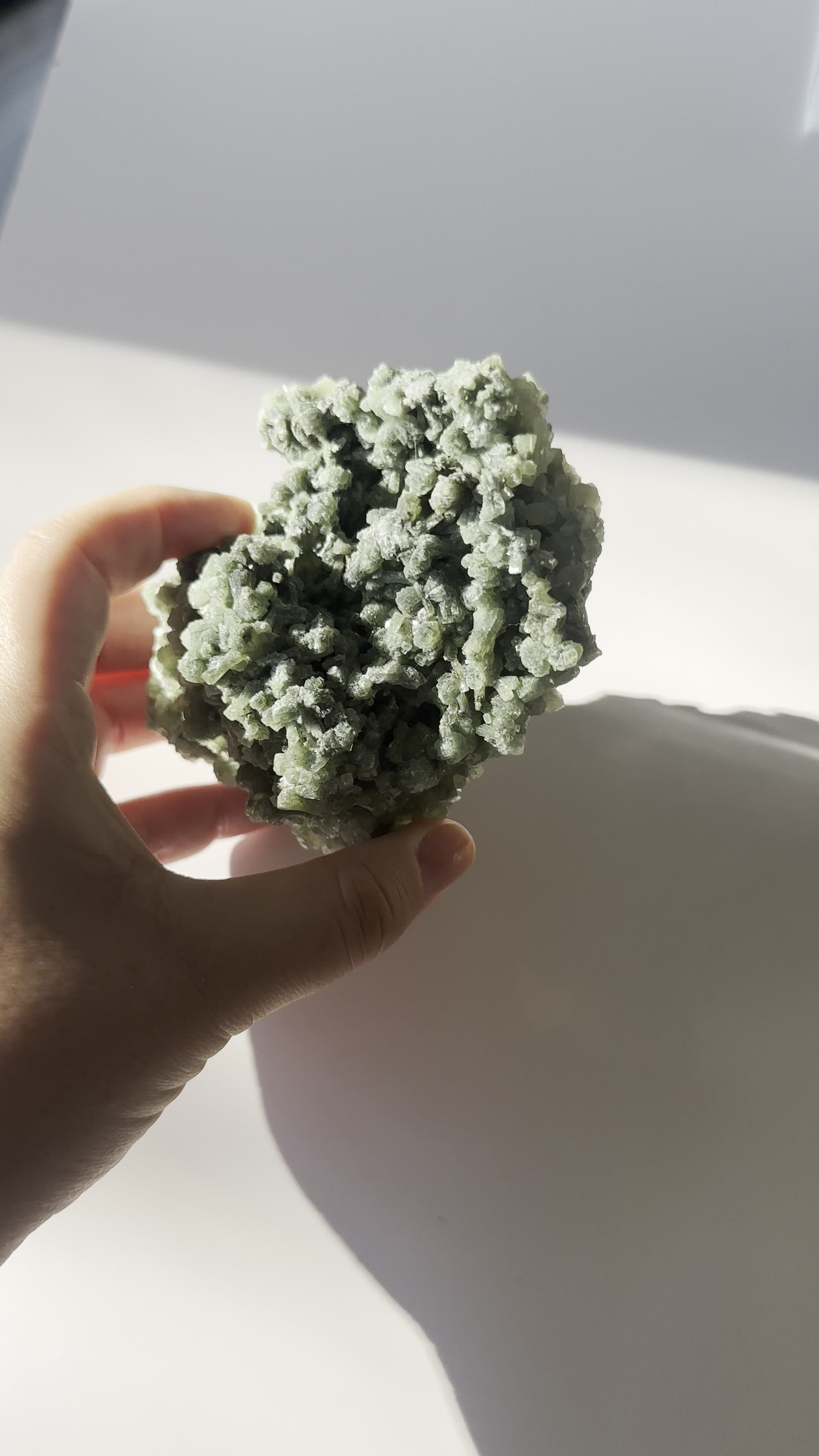 High Quality Raw Prehnite Cluster