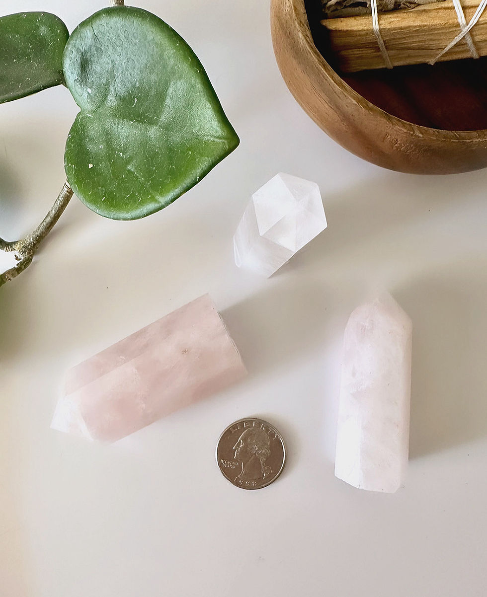 Thumbnail: Rose Quartz Obelisk Sm