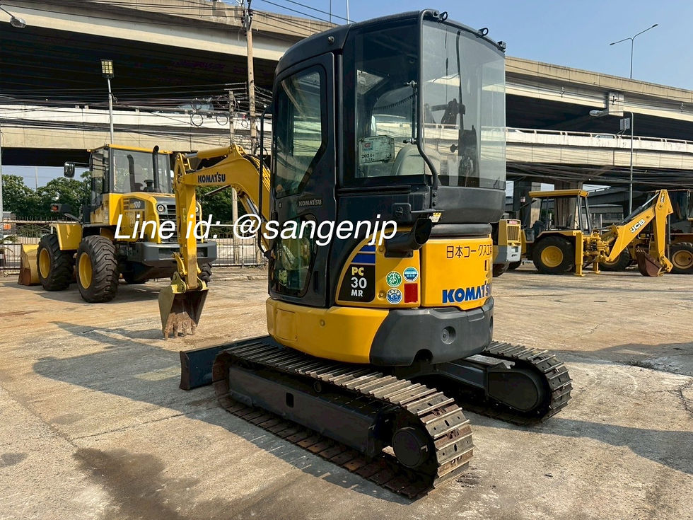 Thumbnail: ขาย รถแบคโฮ มือสองญี่ปุ่น รุ่นใหม่ 3 ตัน KOMATSU PC30MR-3