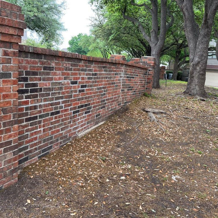 Leaning brick repair by Temple Builders in Alnwick, Newcastle, Sunderland and North East