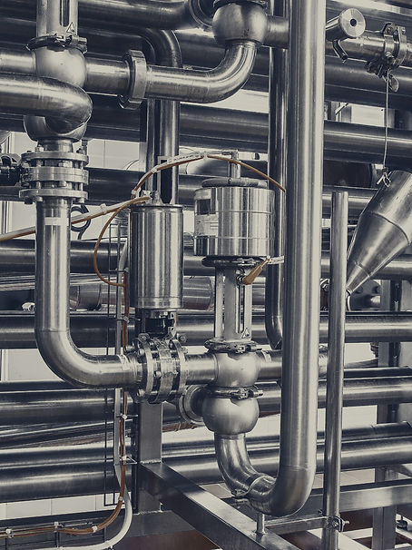 Pipelines from stainless steel, a system
