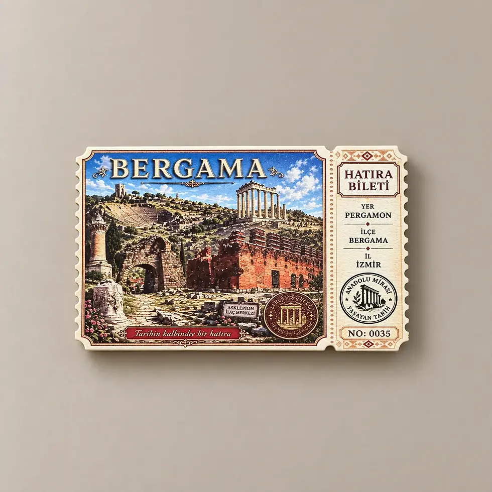 Bergama Bilet tek katlı magnet – By Bro Design
