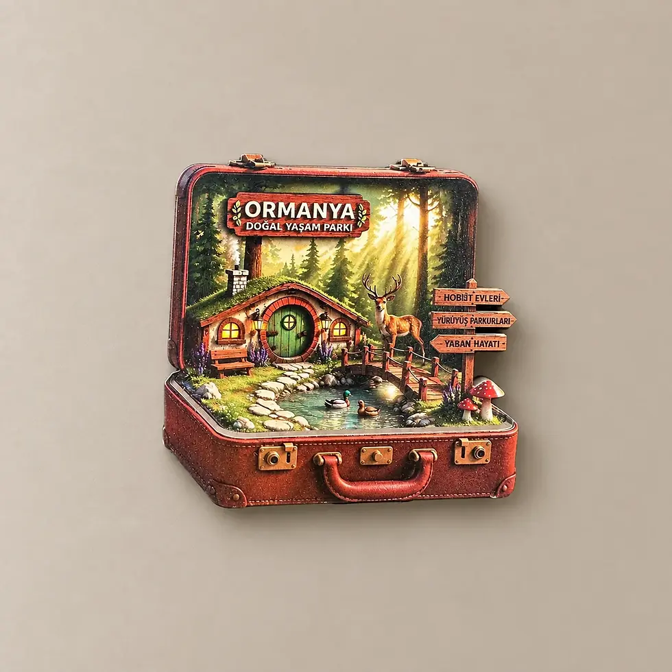 Ormanya Bavul çift katlı magnet – By Bro Design