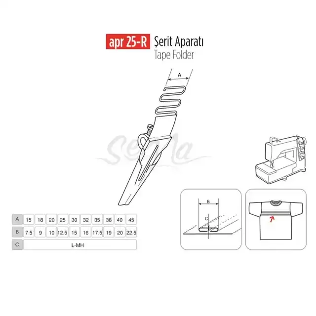 Şerit Apara 40x20mm / APR 25-R - 1