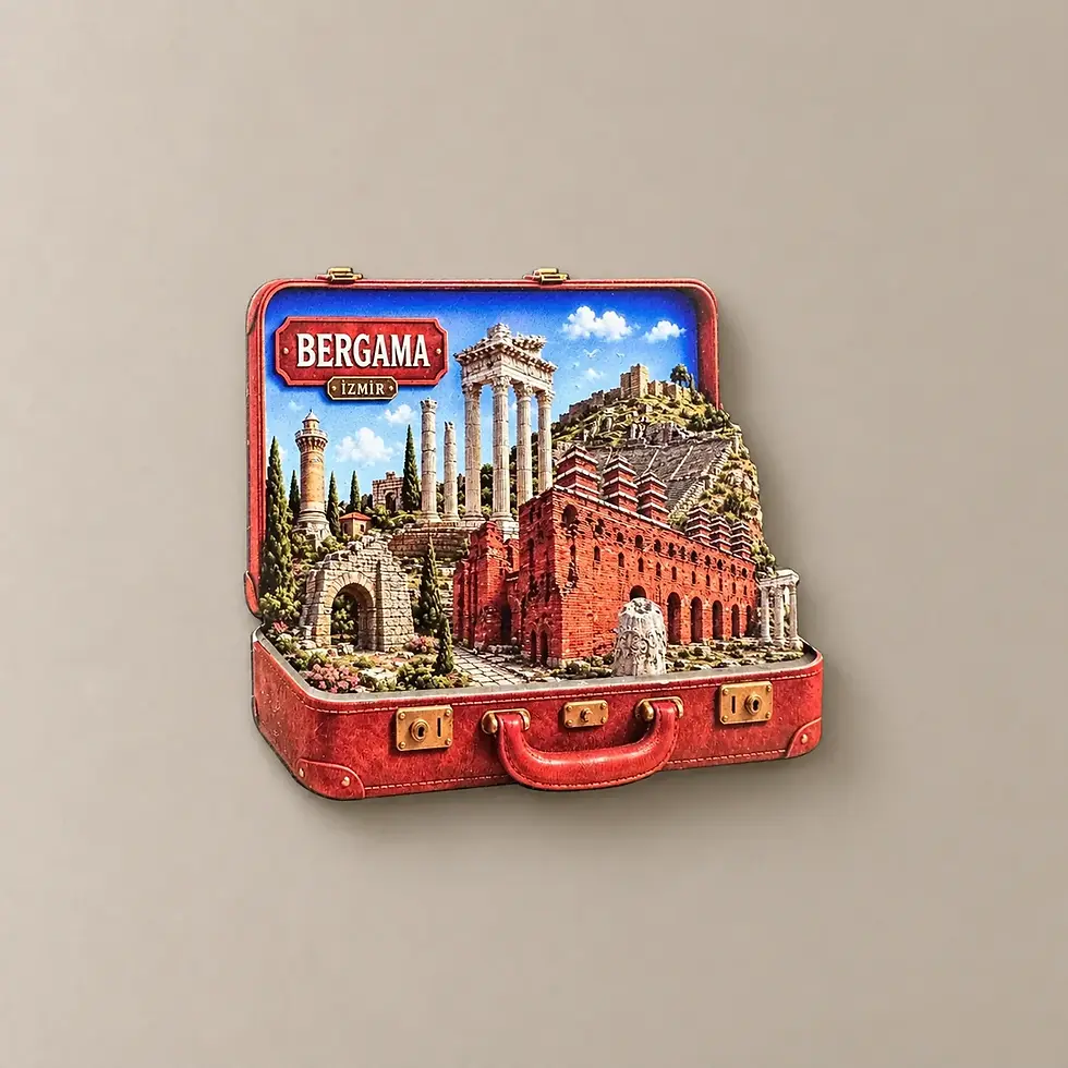 Bergama Bavul çift katlı magnet – By Bro Design