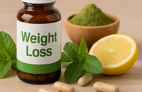 nane, limon ve ilaç şişesi