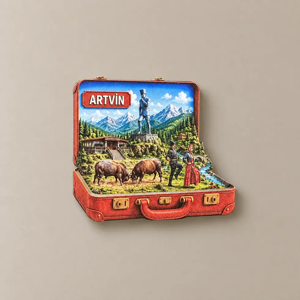 Artvin Bavul çift katlı magnet – By Bro Design