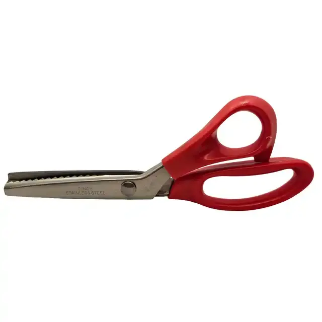 Plastik Saplı Sürfile Zikzak Makası 9-1/4 İnç 23.3cm / A-85 - 1
