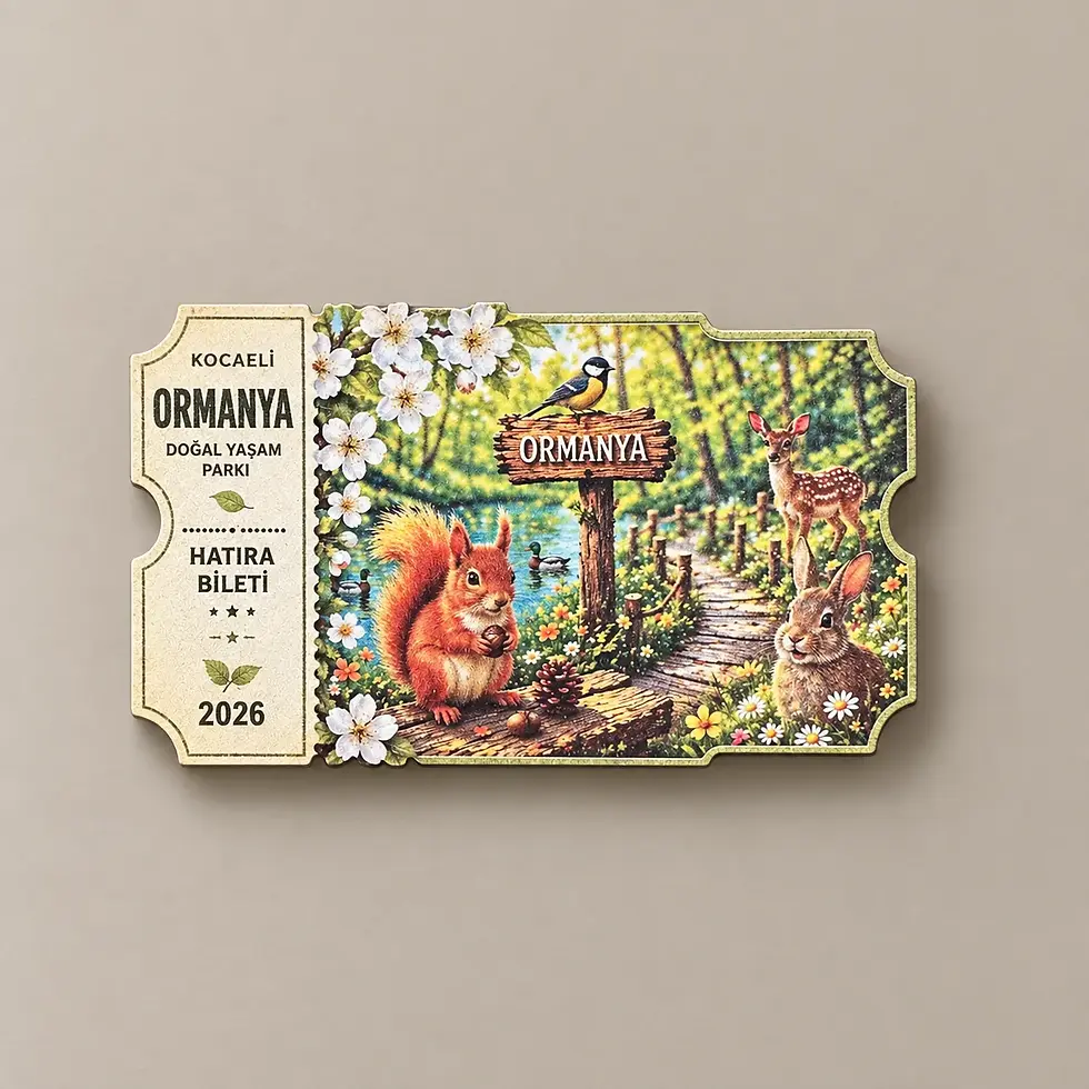 Ormanya Bilet tek katlı magnet – By Bro Design