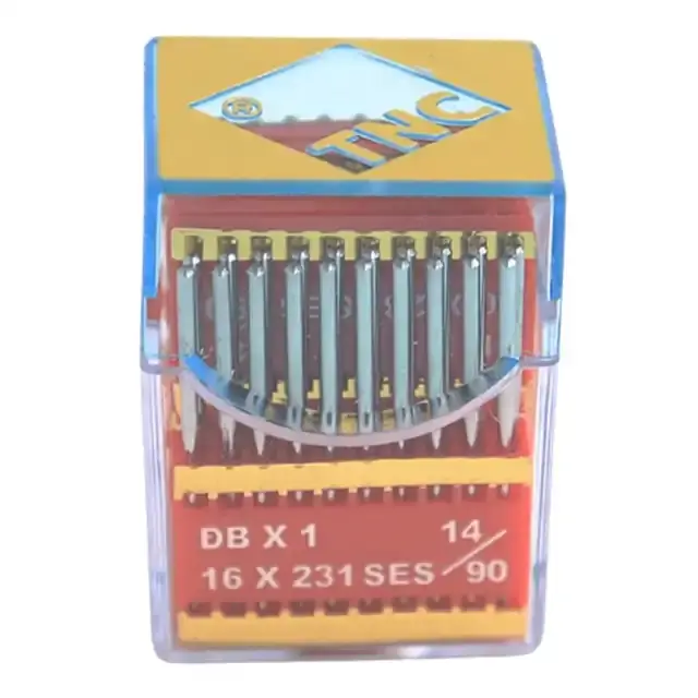 Düz Makine İnce Dip Yanmaz Dikiş İğnesi / DBX1 SES PVD 14/90 100ADET - 1
