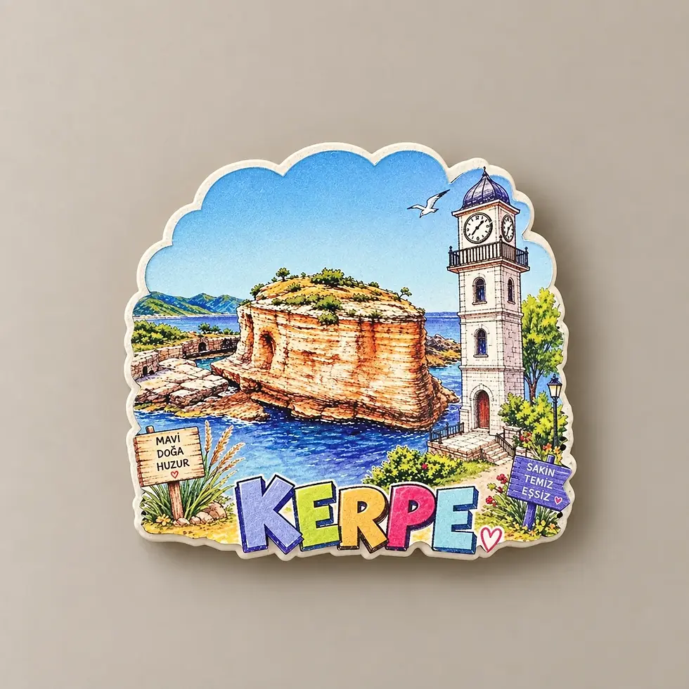 Kerpe Renkli çift katlı magnet – By Bro Design
