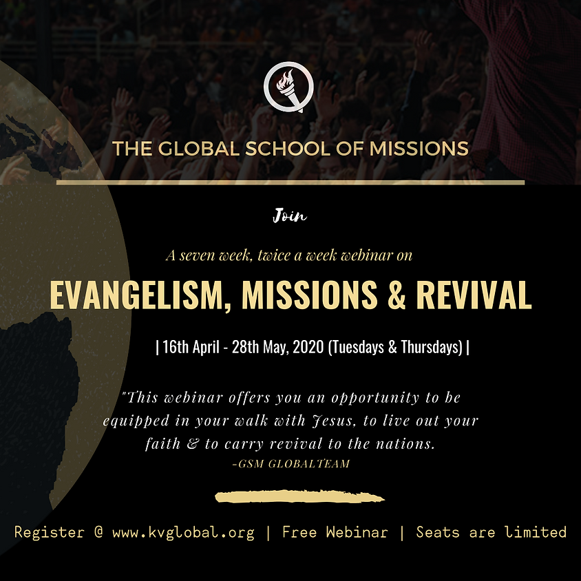 Webinar on Evangelism, Missions & Revival