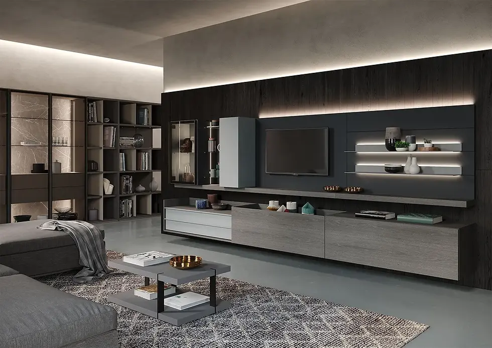 parete attrezzata moderna di design in offerta outlet MHID - foto 1