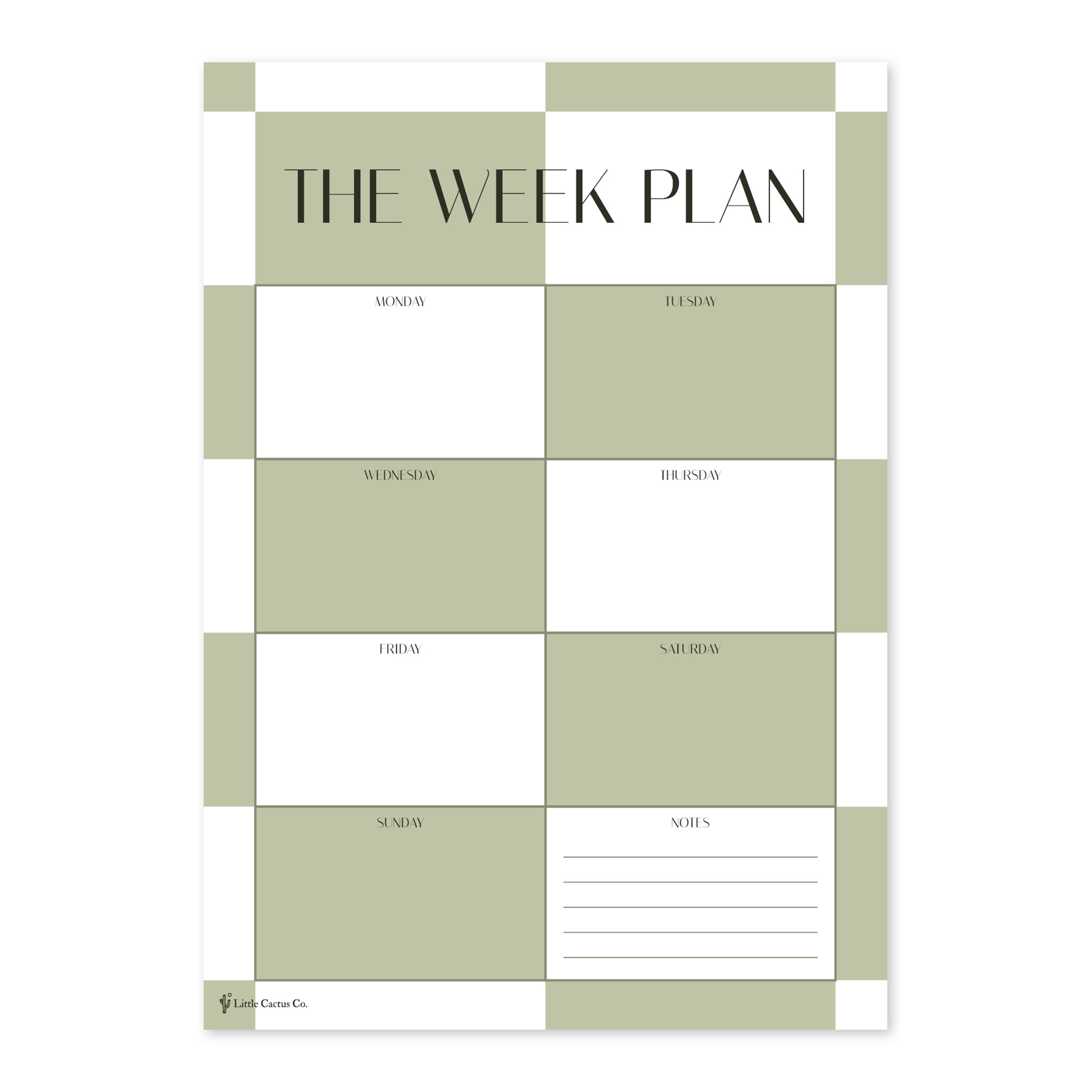 Tosca Weekly Planner