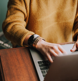 Woman Typing