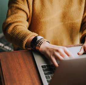 Woman Typing
