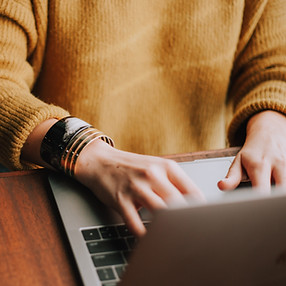 Woman Typing