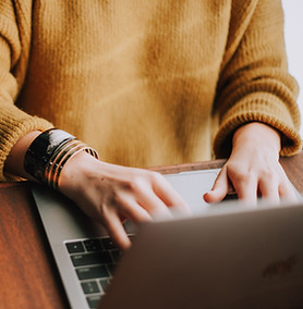 Woman Typing