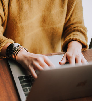 Woman Typing