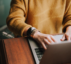 Woman Typing