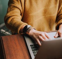 Woman Typing