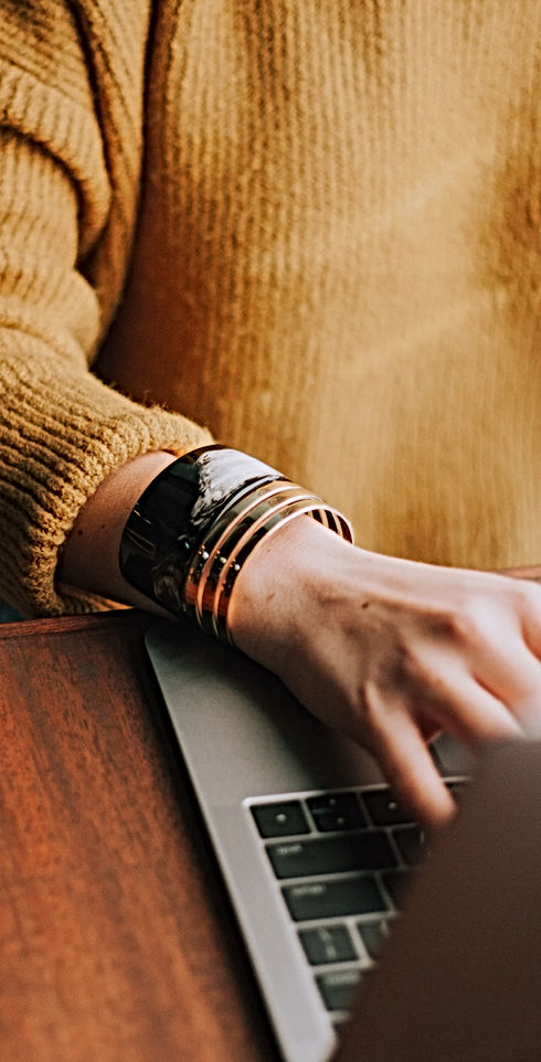 Woman Typing