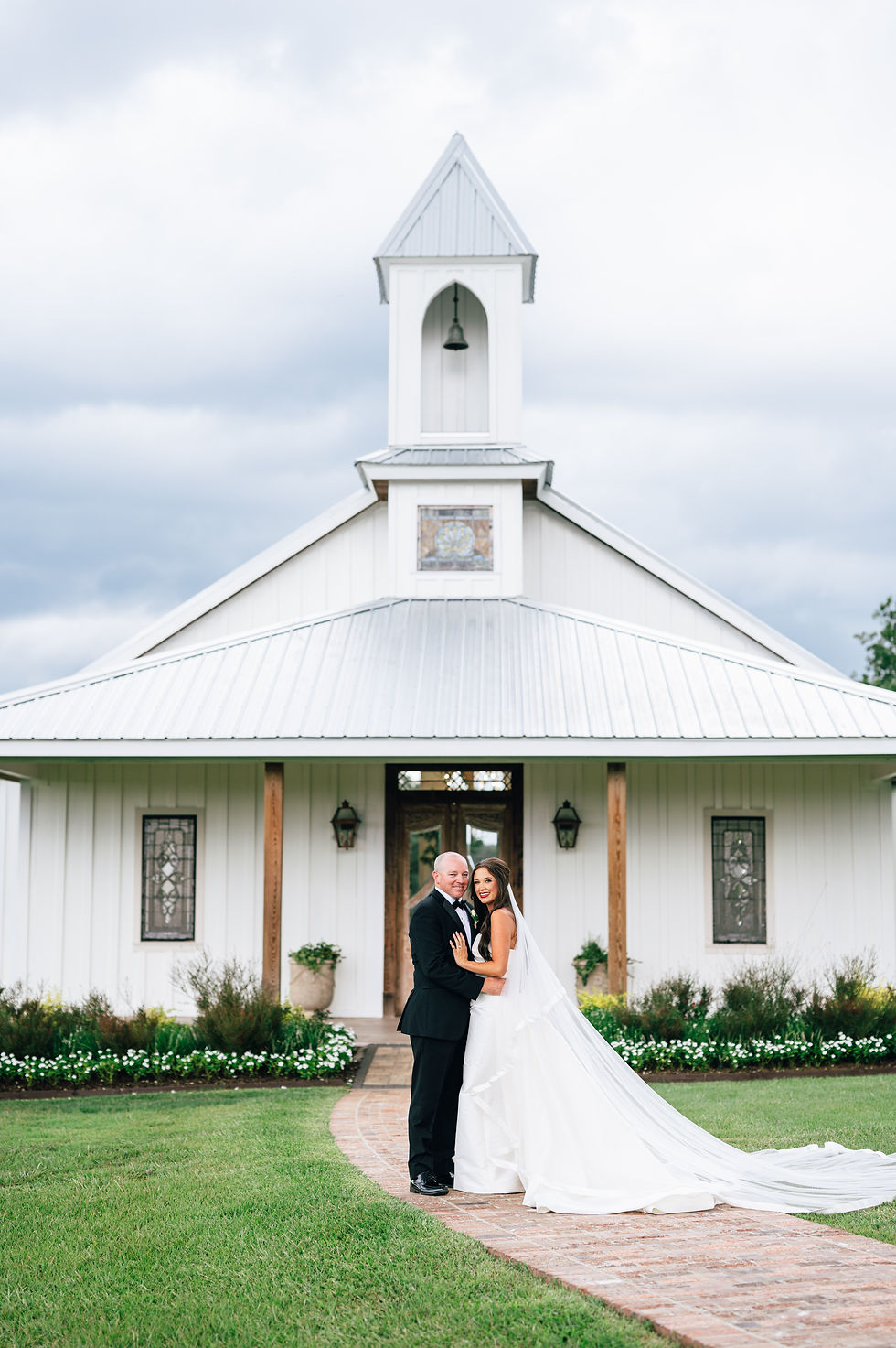 Summer Wedding with Beautiful Sunset After Storm