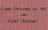 Booklet Cover of Camp Dynamo of '86 and Camp History