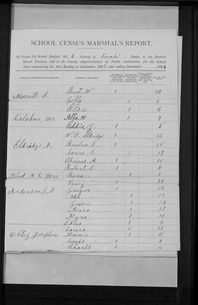 Gibbonsville School Census, both Alta and Eddie Callahan are enrolled.