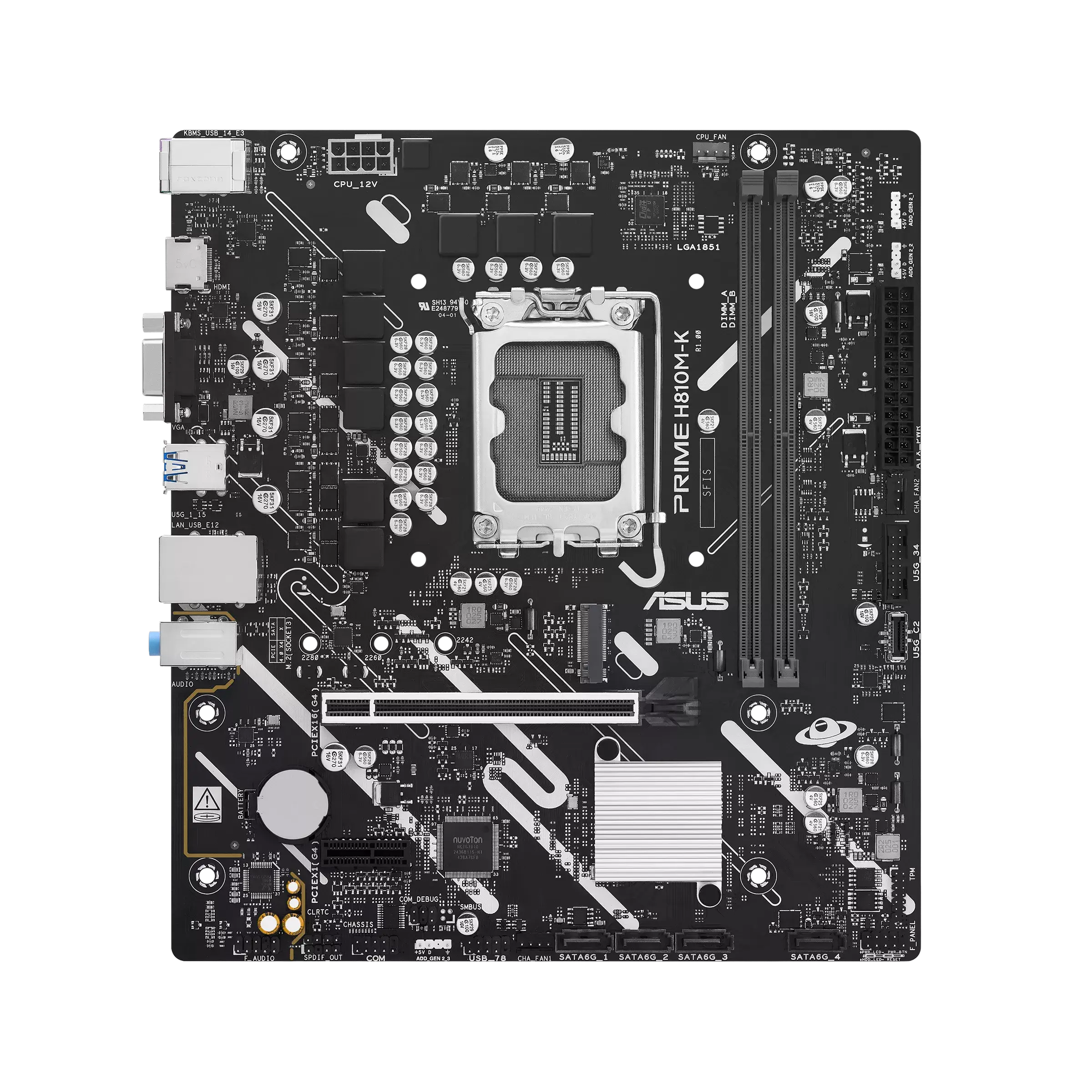 לוח אם ASUS Prime H810M-K Intel LGA1851 DDR5