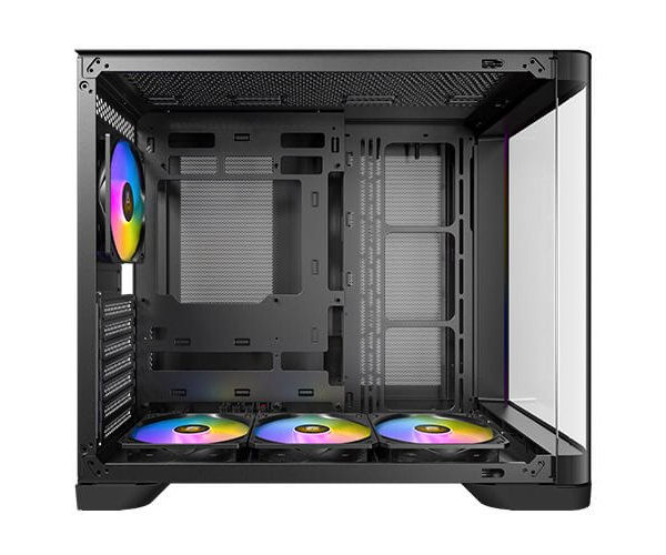 תמונה ממוזערת: מארז שחור Antec C5 Curve ARGB Mid-Tower ATX 4x ARGB FANS Type-C