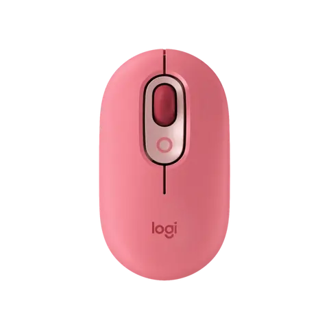 עכבר אלחוטי בצבע אדום ורוד LOGITECH POP 2.4GHZ/BT
