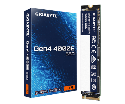 דיסק פנימי Gigabyte 4000E 1TB Gen4 SSD NVME 2280