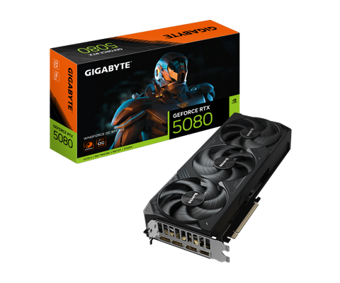 כ.מסך GIGABYTE GeForce RTX 5080 WINDFORCE OC SFF 16G