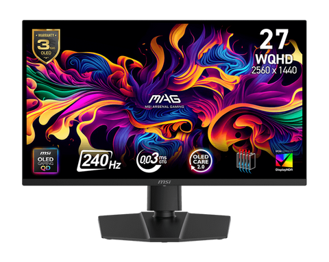 מסך מחשב "27 MSI MAG 273QP QD-OLED X24 2K