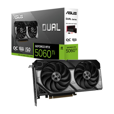 כרטיס מסך ASUS Dual GeForce RTX 5060 Ti 16GB GDDR7 OC Edition