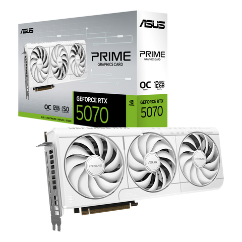 כרטיס מסך ASUS TUF Gaming GeForce RTX 5070 Ti 16GB GDDR7 White OC Edition