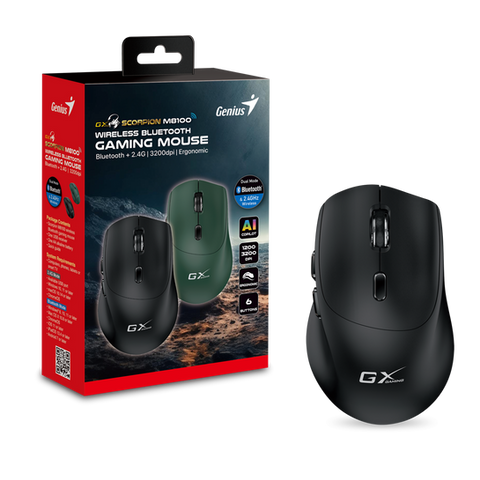 עכבר גיימינג אלחוטי GENIUS Scorpion M8100 BLACK