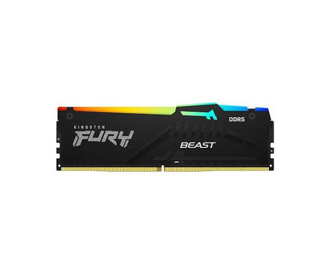 ז.לנייח KINGSTON FURY BEAST RGB 32GB DDR5 6000MHZ CL30 EXPO XMP
