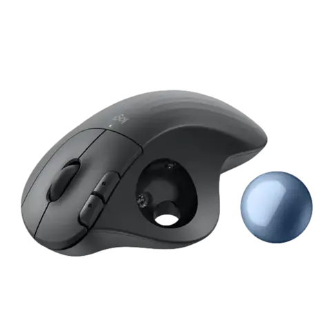 עכבר ארגונומי בצבע גרפיט LOGITECH ERGO M575S WIRELESS TRACKBALL