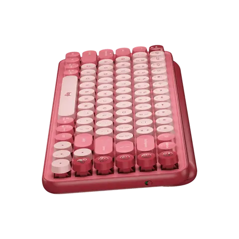 מקלדת מכאנית אלחוטית אודם, ורוד LOGITECH POP Keys