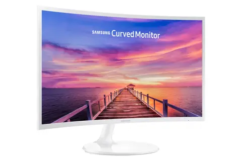 מסך מחשב קעור Samsung C27F391FH / C27F391FHR 27'' LED VA - צבע לבן