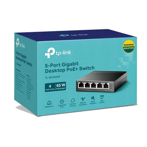 TL-SG1005P 5-Port Gigabit Switch מבית TP-LINK
