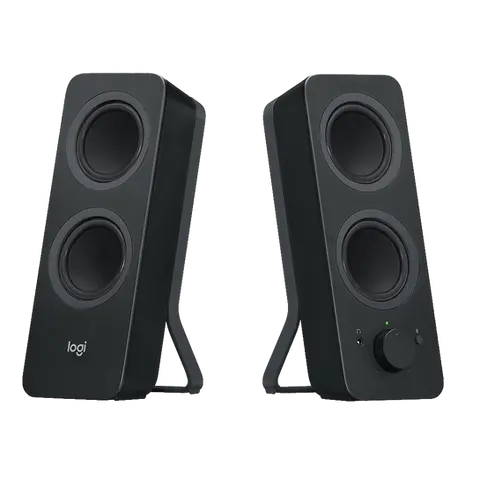 רמקולי סטריאו בלוטוס Z207 למחשב מבית Logitech שחור