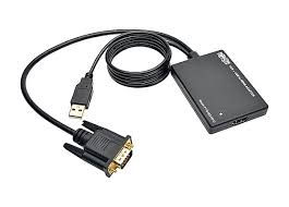 VGA to HDMI Converter (With Audio) USB-power