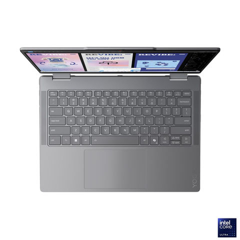 מחשב נייד 14 אינץ מסך מגע Lenovo Yoga 7 2-in-1 14ILL10 83JQ004SIV ULTRA 7 256V 16GB 1TB - צבע אפור, כולל מערכת הפעלה, 3 שנות אחריות באתר הלקוח