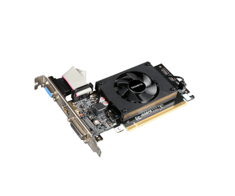 כרטיס מסך Gigabyte GT 710 2GB 2.0 VGA DVI HDMI Low Profile